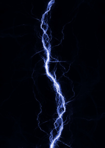 Blue fantasy lightning